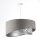 Suspension Abat-jour en tissu Ø 50 cm Gris Beige Argent E27