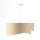 Suspension ronde D : 50 cm E27 Tissu aspect velours Moderne KARIM
