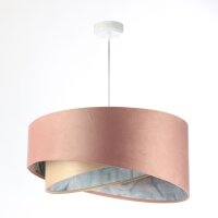 Suspension Rose Beige Bleu clair &Oslash; 50 cm Abat-jour...