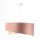 Pendelleuchte Rosa Beige Hellblau Ø 50 cm Stoffschirm E27