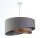 Pendelleuchte E27 rund D: 50 cm Velours Optik Modern Stoff