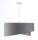 Pendelleuchte E27 rund D: 50 cm Velours Optik Modern Stoff