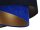 Hängelampe Blau Gold E27 Ø 50 cm Stoff Schirm Veloursoptik