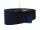 Hängelampe Blau Gold E27 Ø 50 cm Stoff Schirm Veloursoptik