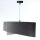 Suspension ronde D : 50 cm Gris Or E27 Abat-jour en tissu