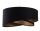 Hängelampe E27 rund Ø 50 cm Schwarz Gold Stoff Spitze Modern