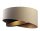 Hängeleuchte rund D: 50 cm E27 Stoff Beige Schwarz Gold