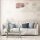 Suspension D : 50 cm E27 Rose Bleu clair Tissu aspect velours