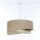 Lampe à suspendre tissu E27 D : 40 cm Tissu naturel Moderne INGRAM