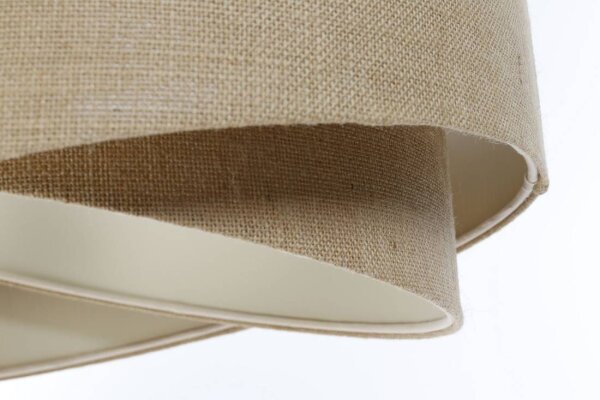 Hängeleuchte Natur E27 rund D: 45 cm Modern Boho