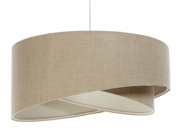 Lampe à suspendre Nature E27 ronde Ø 60 cm Tissu Moderne ajustable