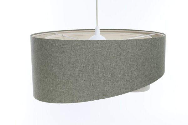 Lampe à suspendre ronde D : 50 cm E27 Vert Crème ronde réglable