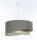 Pendelleuchte rund Ø 40 cm E27 Grün Beige Stoff Modern
