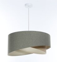 Suspension E27 Abat-jour en tissu Ø 50 cm Vert...