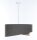 Hängelampe rund D: 50 cm E27 Braun Beige Stoff Modern