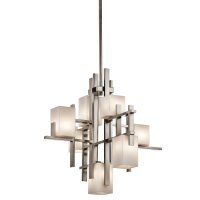 LED Hängeleuchte CUBO Glas Metall Modern Design...
