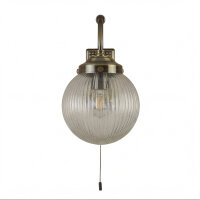 Lampe de miroir avec interrupteur IP44 E14 en laiton antique