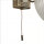 Spiegelleuchte mit Schalter IP44 E14 in Messing antik