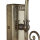 Spiegelleuchte mit Schalter IP44 E14 in Messing antik