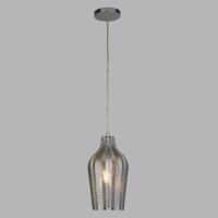 Lampe à suspendre verre fumé E27 Ø...
