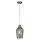 Lampe à suspendre verre fumé E27 Ø 17,5 cm chrome gris BRODY