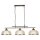 Billardleuchte Esstisch B: 99 cm in Messing antik 3x E27