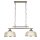 Lampe billard à 2 flammes L : 75 cm en argent clair E27