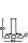 Suspension verre métal L : 99 cm H : max. 1,2 m en argent