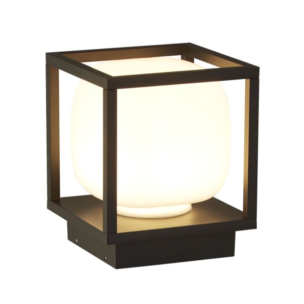 Lampe dextérieur LED IP54 noire blanche 15 cm 3000 K petite