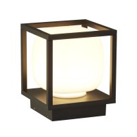 LED Außenleuchte IP54 Schwarz Weiß 15 cm 3000...
