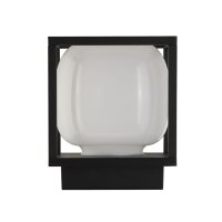 LED Außenleuchte IP54 Schwarz Weiß 15 cm 3000...