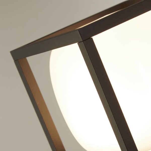 Borne déclairage LED 65 cm IP54 noir blanc 3000 K 746 lm