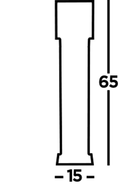 Borne déclairage LED 65 cm IP54 noir blanc 3000 K 746 lm