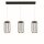 LED Hängelampe Schwarz Weiß Metall 3000 K 996 lm B: 90 cm