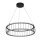 LED Kronleuchter Rind Schwarz Weiß D: 57,5 cm Metall 3000 K