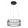 LED Pendelleuchte Ring Ø 38 cm Schwarz Weiß 3000 K 1976 lm