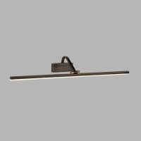 Lampe à tableau LED en noir et or antique 3000 K L...