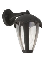 Außenwandlampe IP44 Anthrazit E27 H: 26 cm Haus...