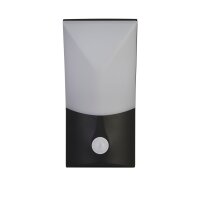 LED Wandlampe außen Bewegungssensor IP54 Schwarz...