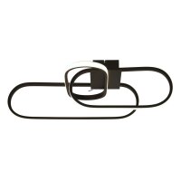 LED Deckenlampe Schwarz 3000/4500/6500 K 1812 lm Metall