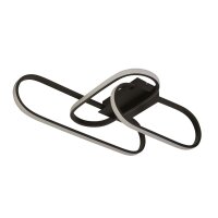 LED Deckenlampe Schwarz 3000/4500/6500 K 1812 lm Metall