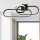 LED Deckenlampe Schwarz 3000/4500/6500 K 1812 lm Metall