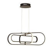 Hängelampe LED Schwarz einstellbare Lichtfarbe B: 80 cm