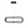 Hängelampe LED Schwarz einstellbare Lichtfarbe B: 80 cm