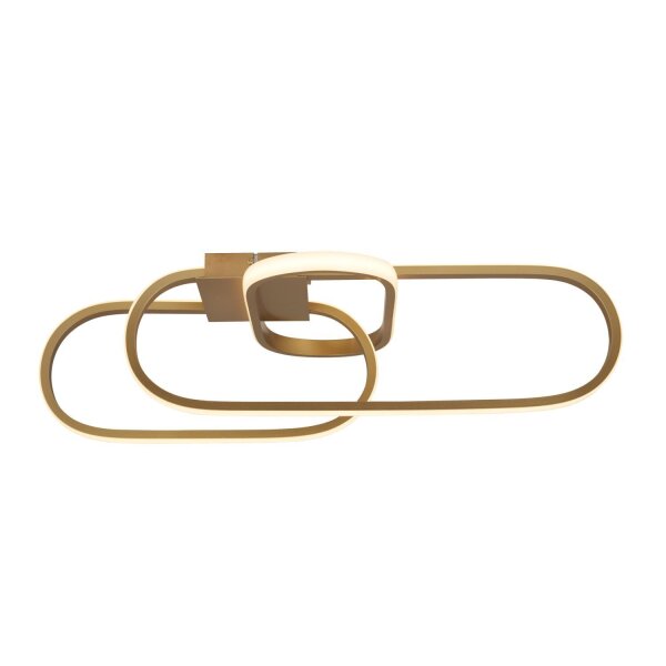 LED Deckenlampe in Gold B: 65 cm Lichtfarbe einstellbar