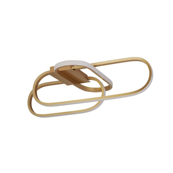 LED Deckenlampe in Gold B: 65 cm Lichtfarbe einstellbar