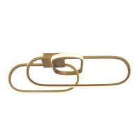 LED Deckenlampe in Gold B: 65 cm Lichtfarbe einstellbar