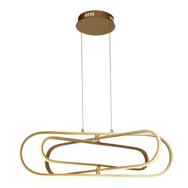 LED Hängeleuchte in Gold 3000/4500/6500 K B: 80 cm