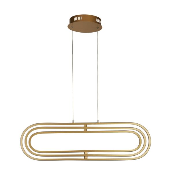 LED Hängeleuchte in Gold 3000/4500/6500 K B: 80 cm
