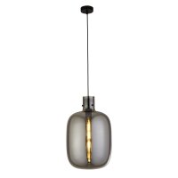 Lampe à suspendre verre fumé E27 D : 30 cm...